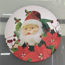 欧式塑料盘 圣诞工艺品