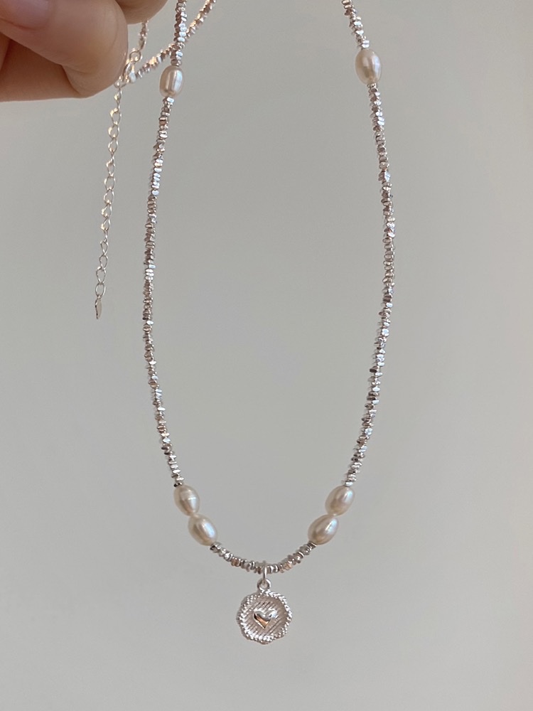 Pearl Silver 925 silver necklace! Specification image