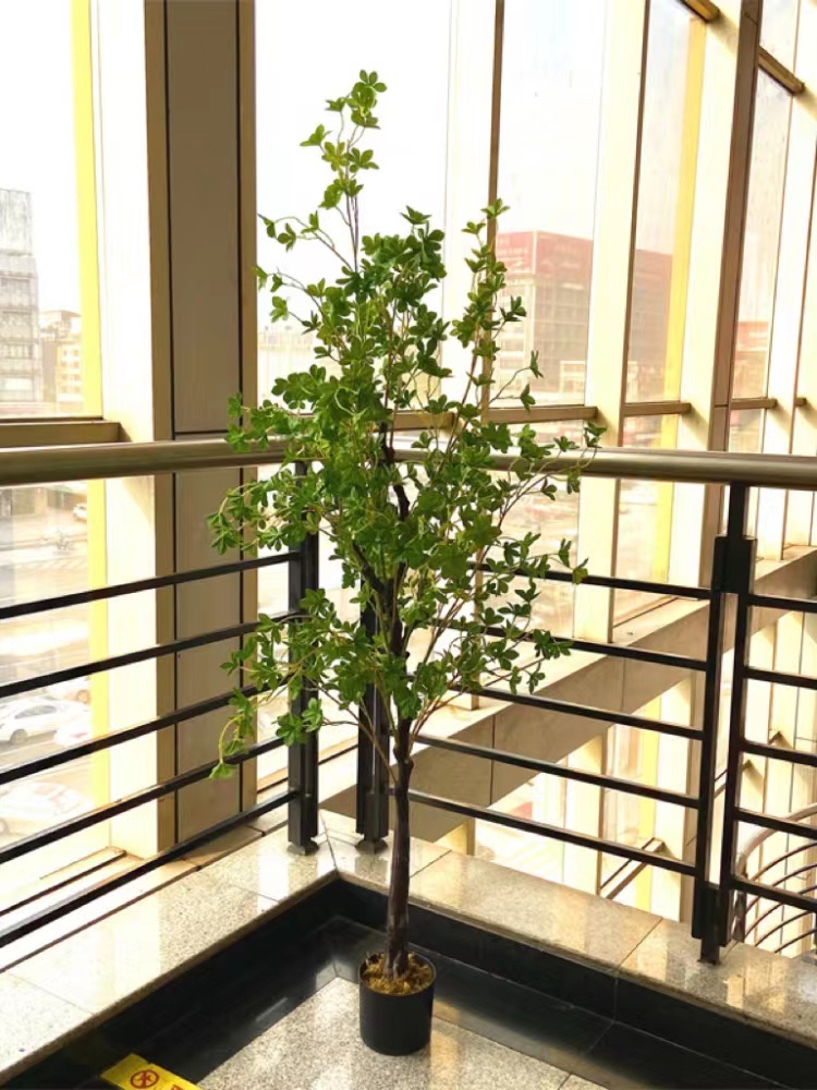 园艺仿真树假树盆栽小树日本吊钟家居软装绿植花艺摆件