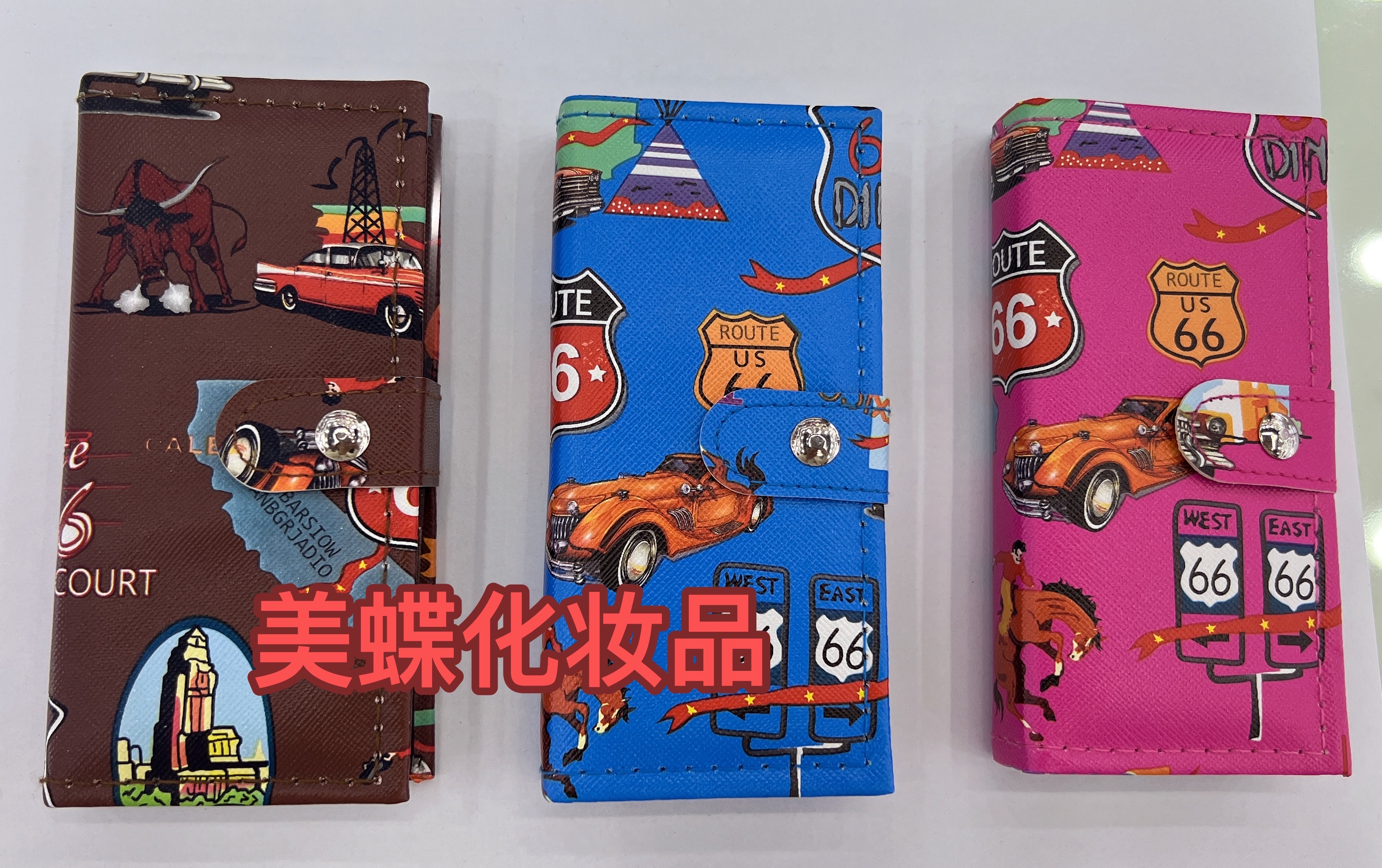 Multi-color eyeshadow blush powder compact makeup bag details Picture