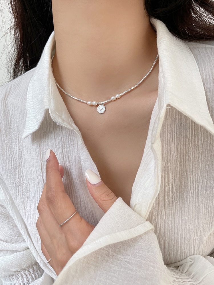 Pearl Silver 925 silver necklace! Application Scenario