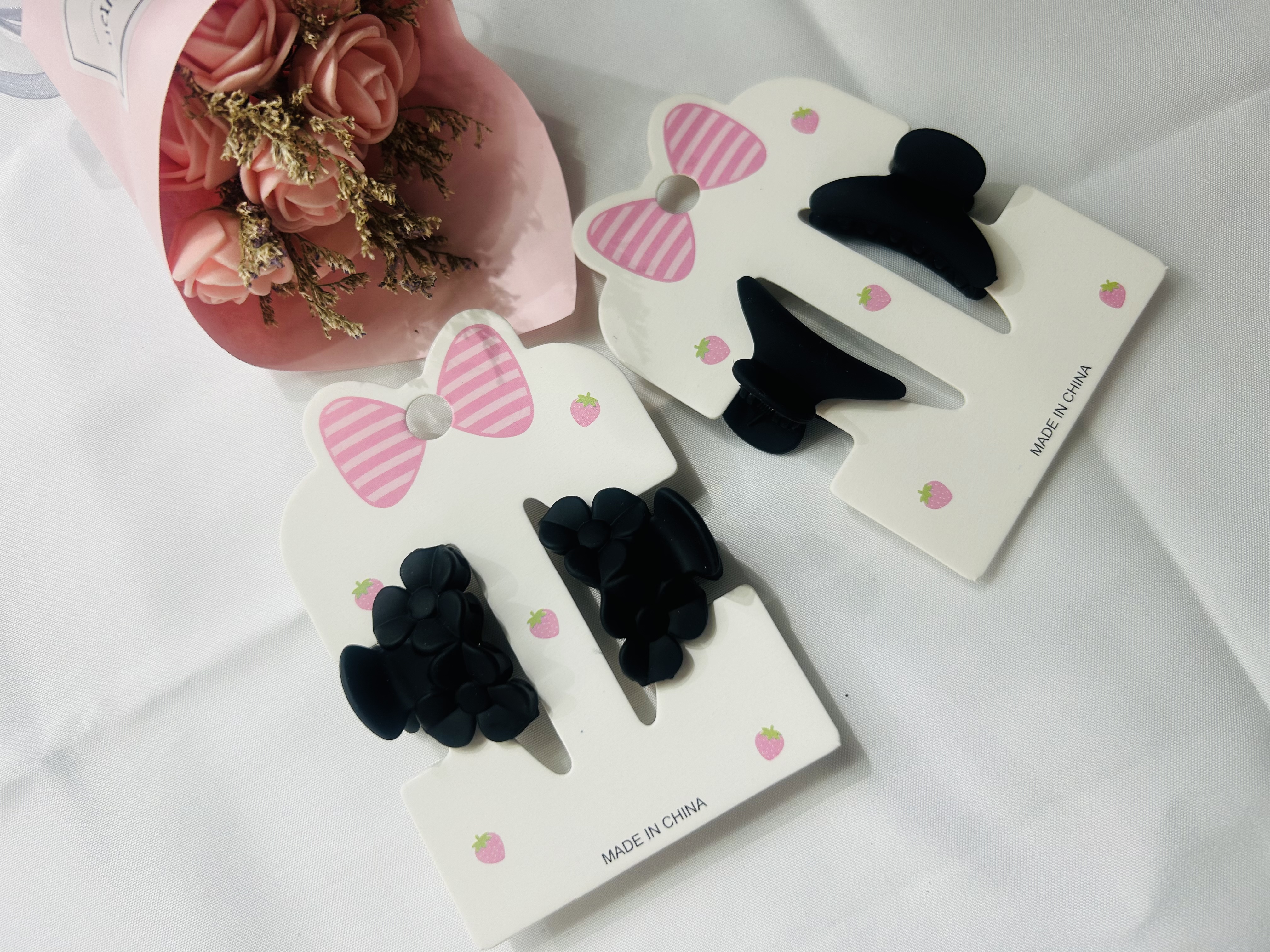 New small-sized smooth plate butterfly head accessory plastic hairpin claw clip 34567