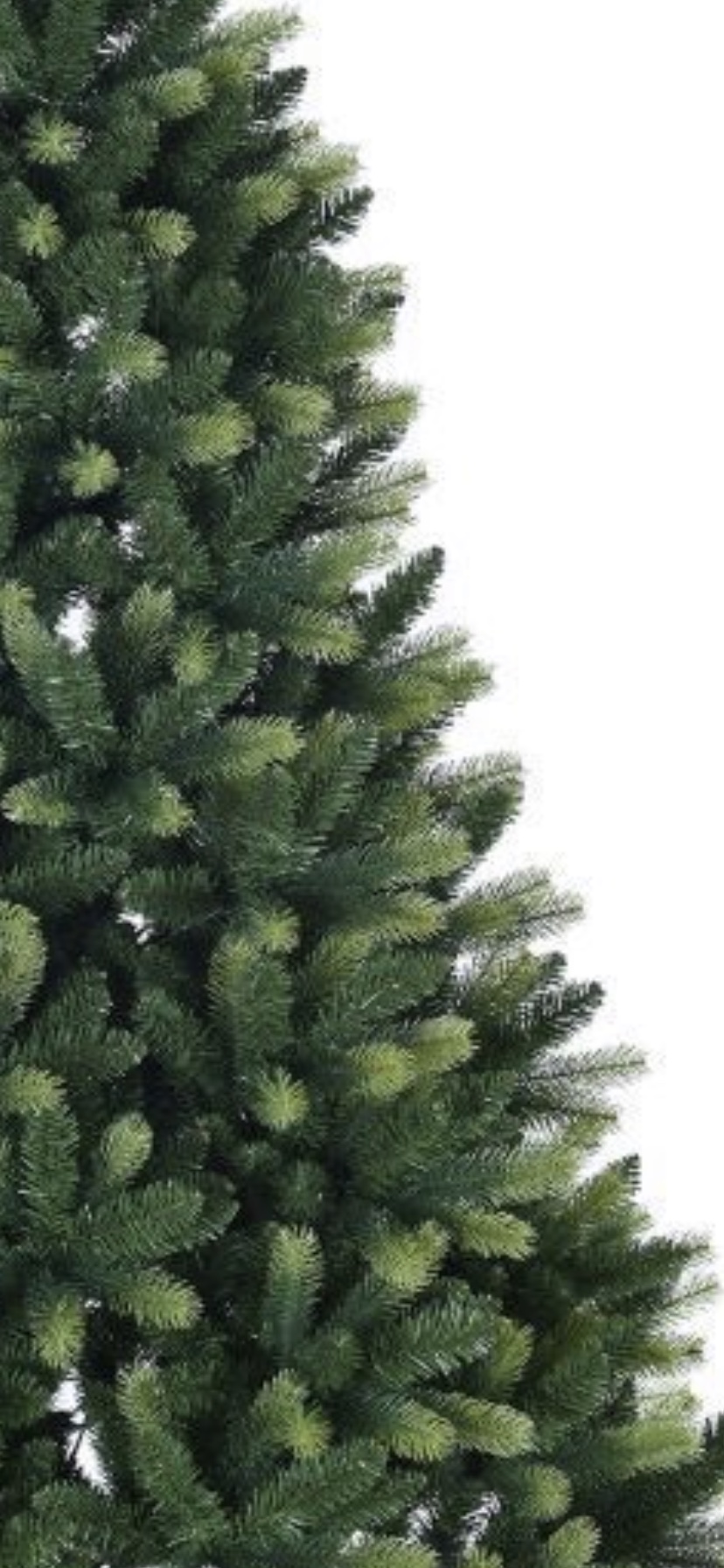 2.1米双色立体PE+PVC圣诞树，P E混合树，豪华细节图