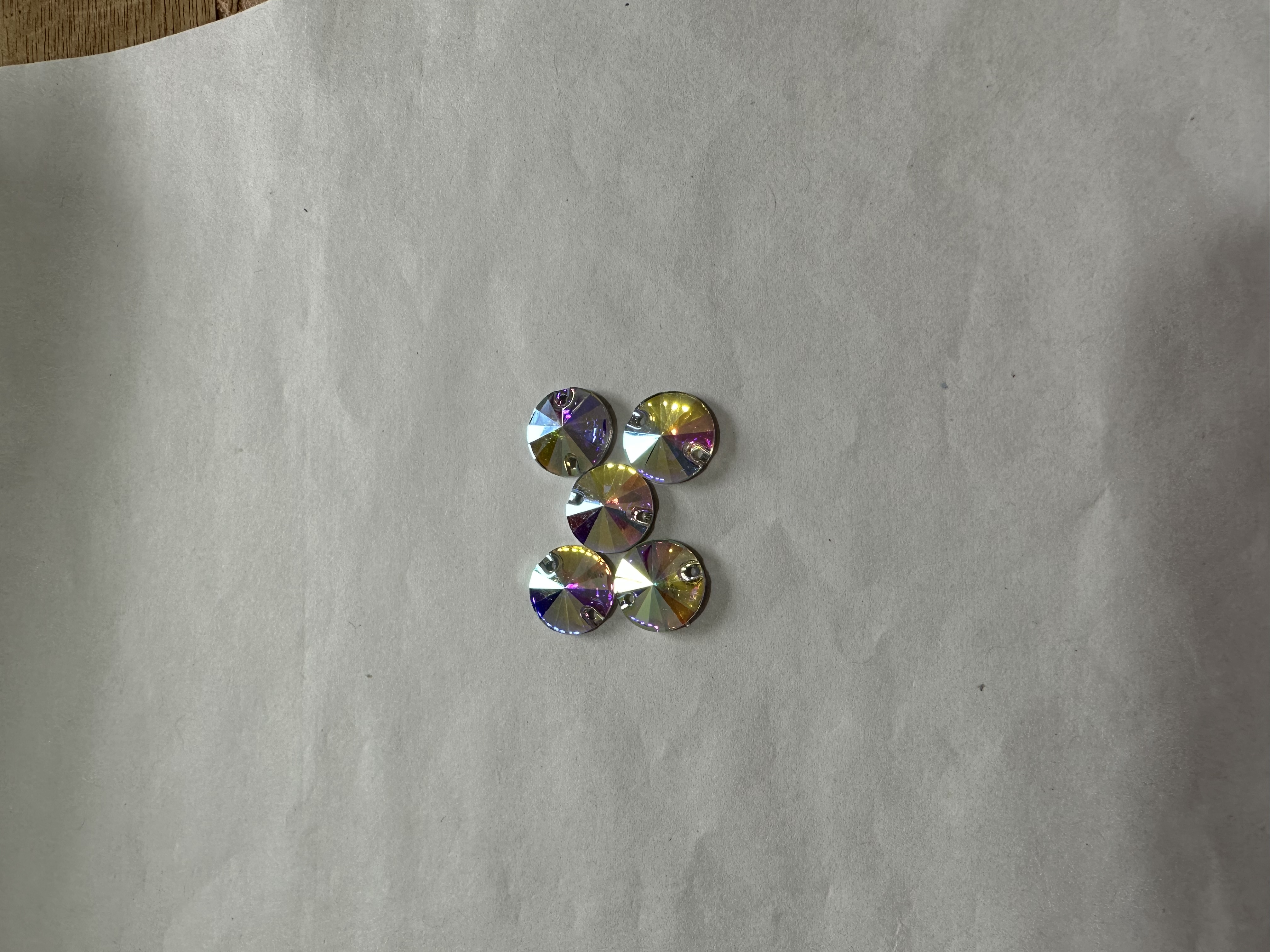 12*12白AB圆卫星树脂钻