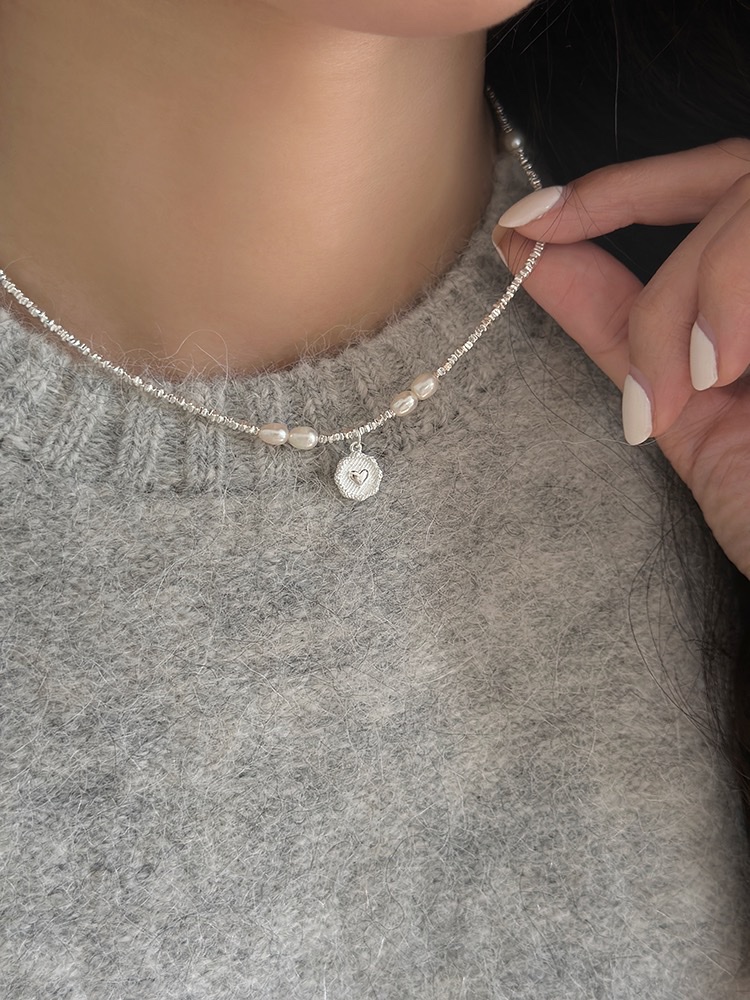 Pearl Silver 925 silver necklace!