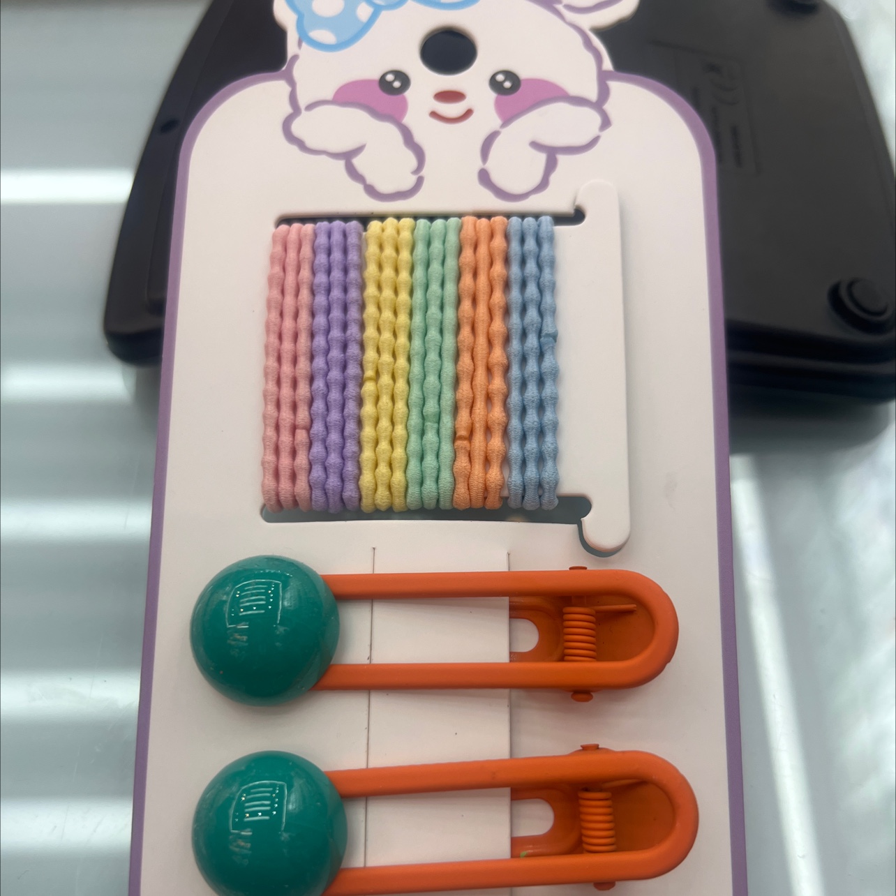 2023韩版皮筋加夹子套装