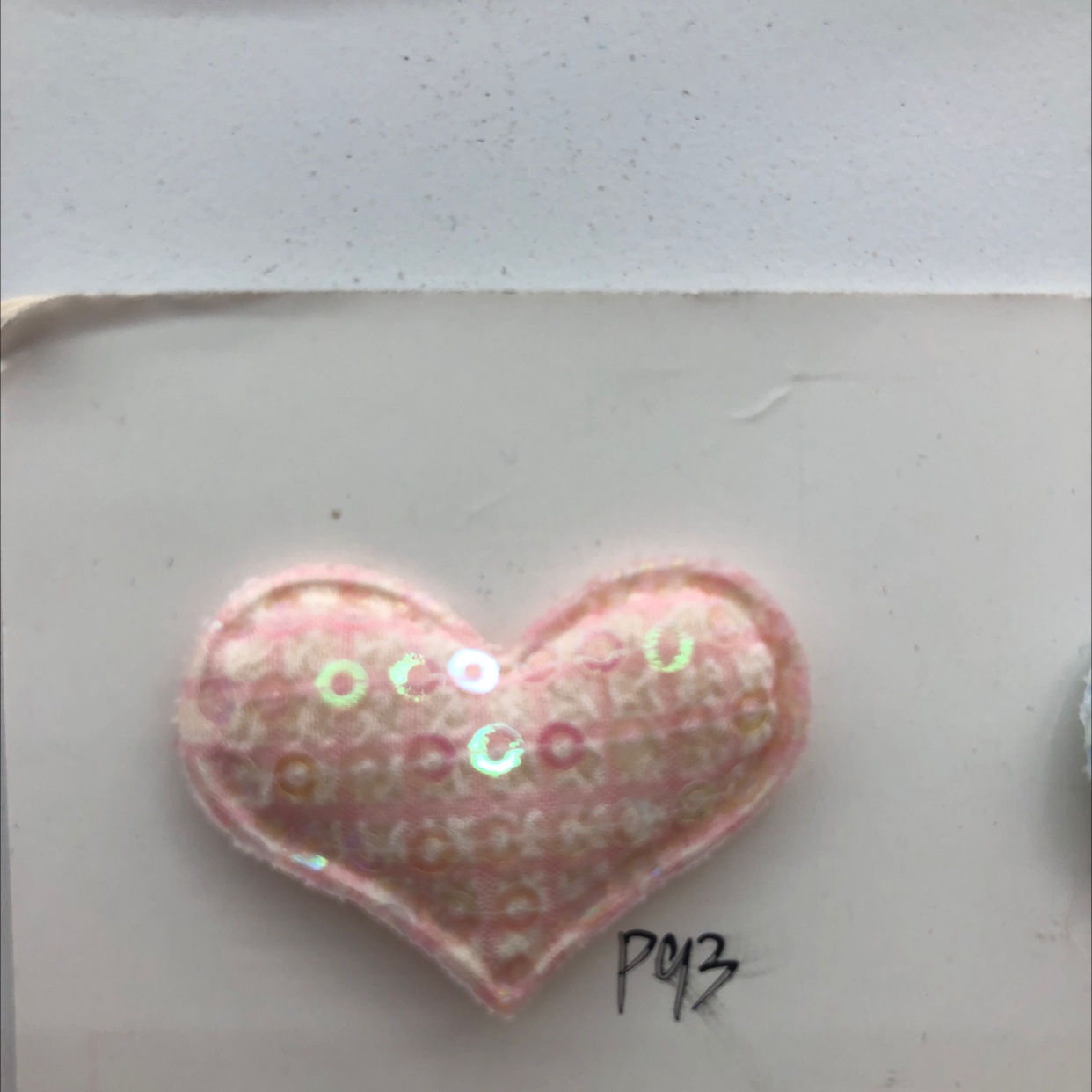 格子布亮片93号桃心