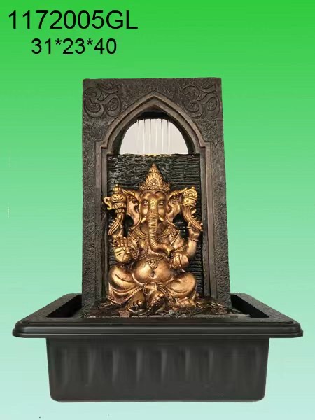 Resin water flow bonsai, magnesium oxide home decoration, atomization humidifier, reverse flow incense curtain wall, artificial rockery fountain Item Picture