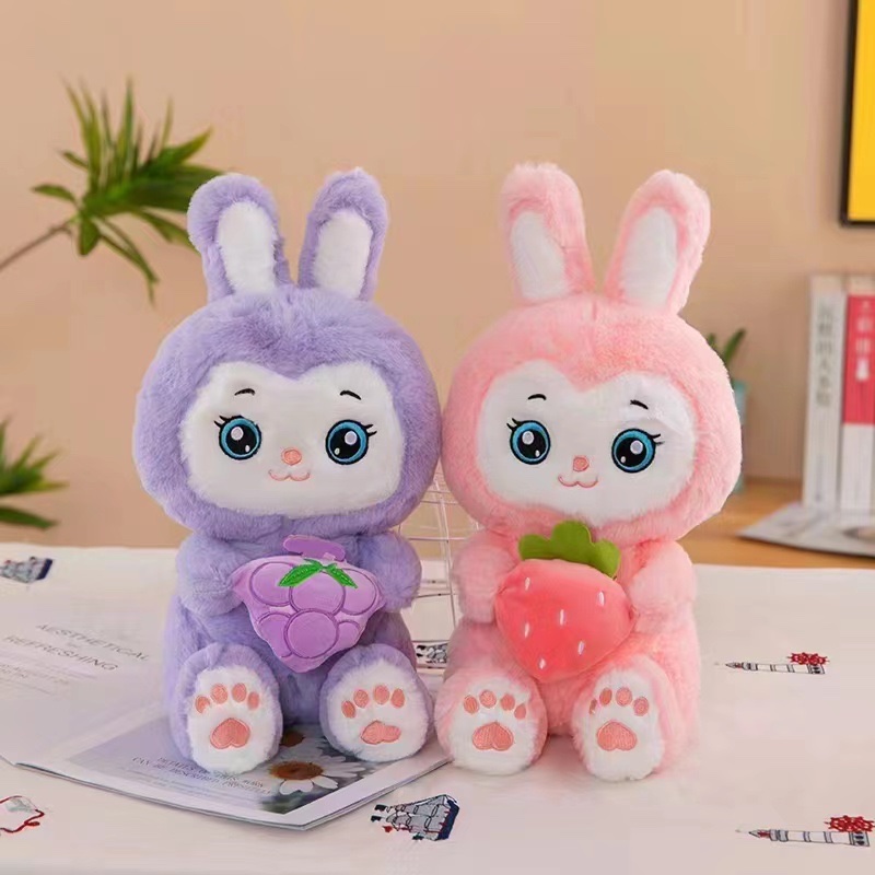 水果兔,毛绒公仔毛绒玩具批发33cm