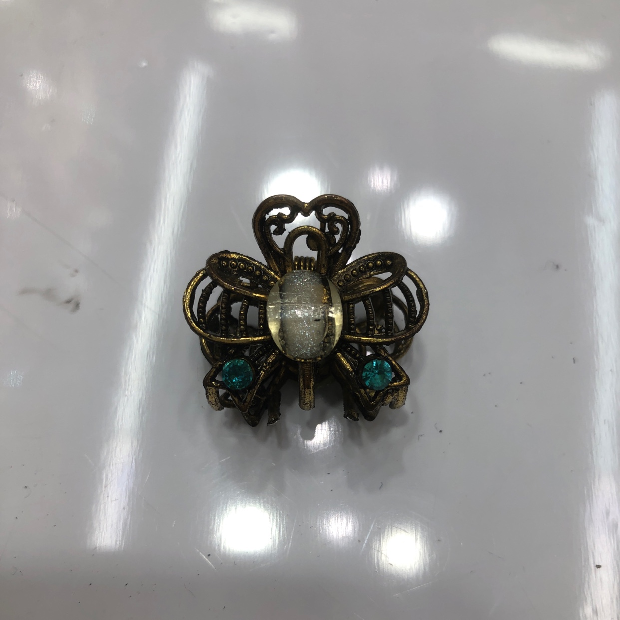 Vintage Alloy Clip Small Claw Bobby Pin full figure