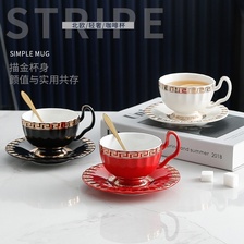 咖啡杯碟复古高颜值欧式家用陶瓷咖啡杯套装高档精致英式下午茶具