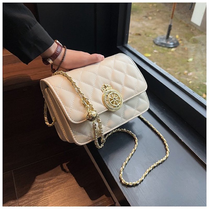 Hebilla magnética costura de coche cross body bag PU linger chain bag cross-border special fashion bag details Picture