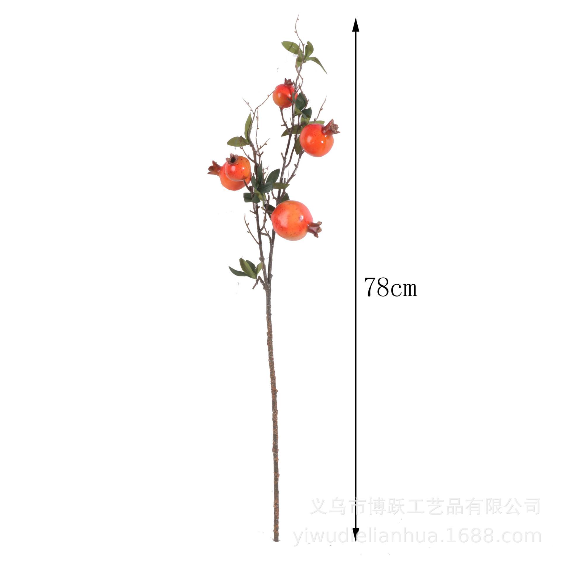 Factory direct sales of simulated pomegranate fruits, five-headed pomegranate simulated fruits and simulated flowers Item Picture