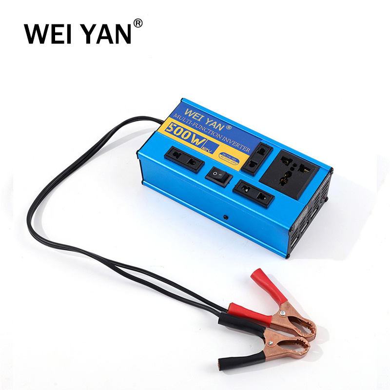 WEI YAN car inverter 12V 24V to 220 power conversion jack multi-functional charging inverter Specification image