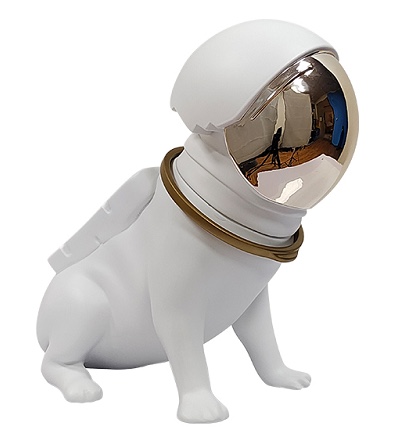 Resin electroplated resin space dog modern and simple decorative piece