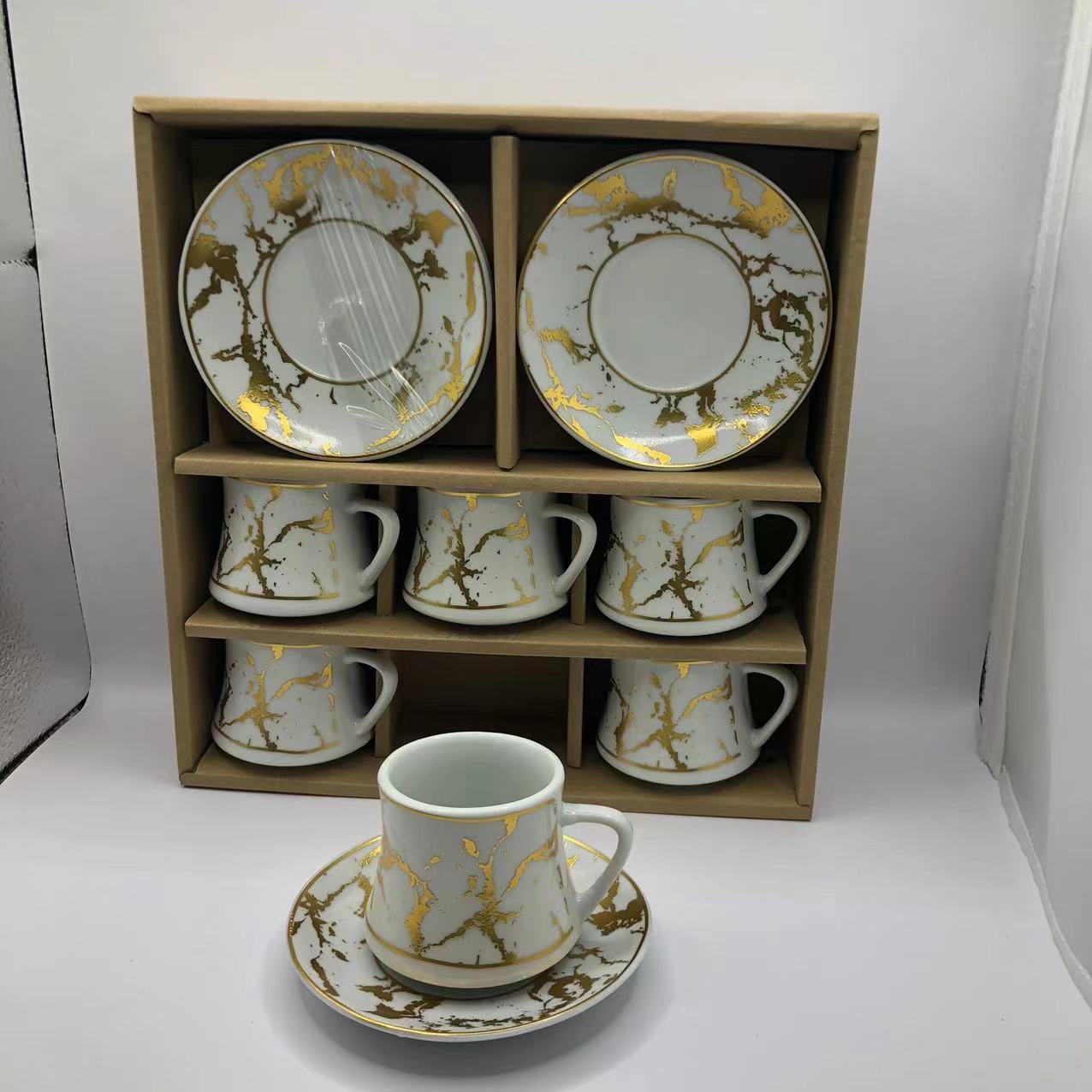 90cc 咖啡杯碟陶瓷图