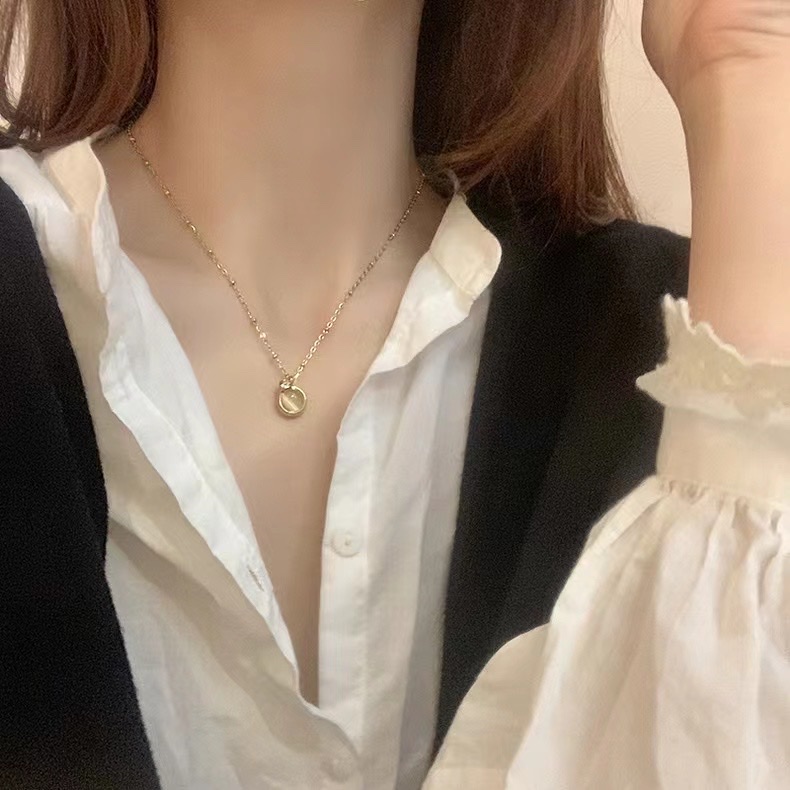 韩版/钛钢/项链细节图