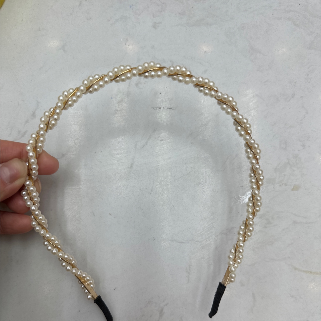 麻花珍珠发箍韩式精品，发饰