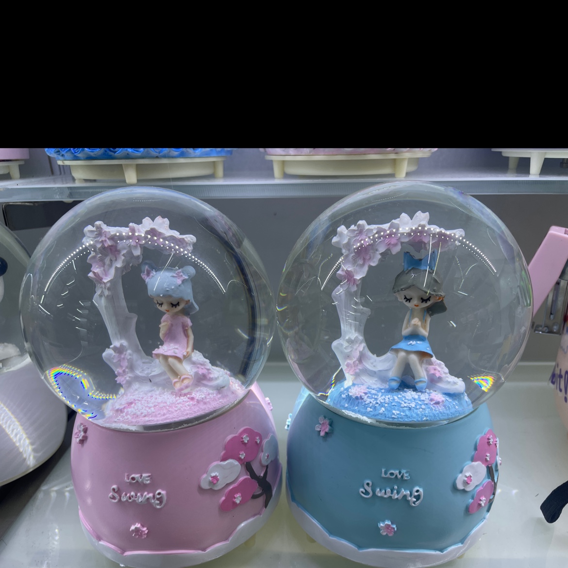 水晶球创意礼品带等带音乐带飘雪花 情侣送礼 