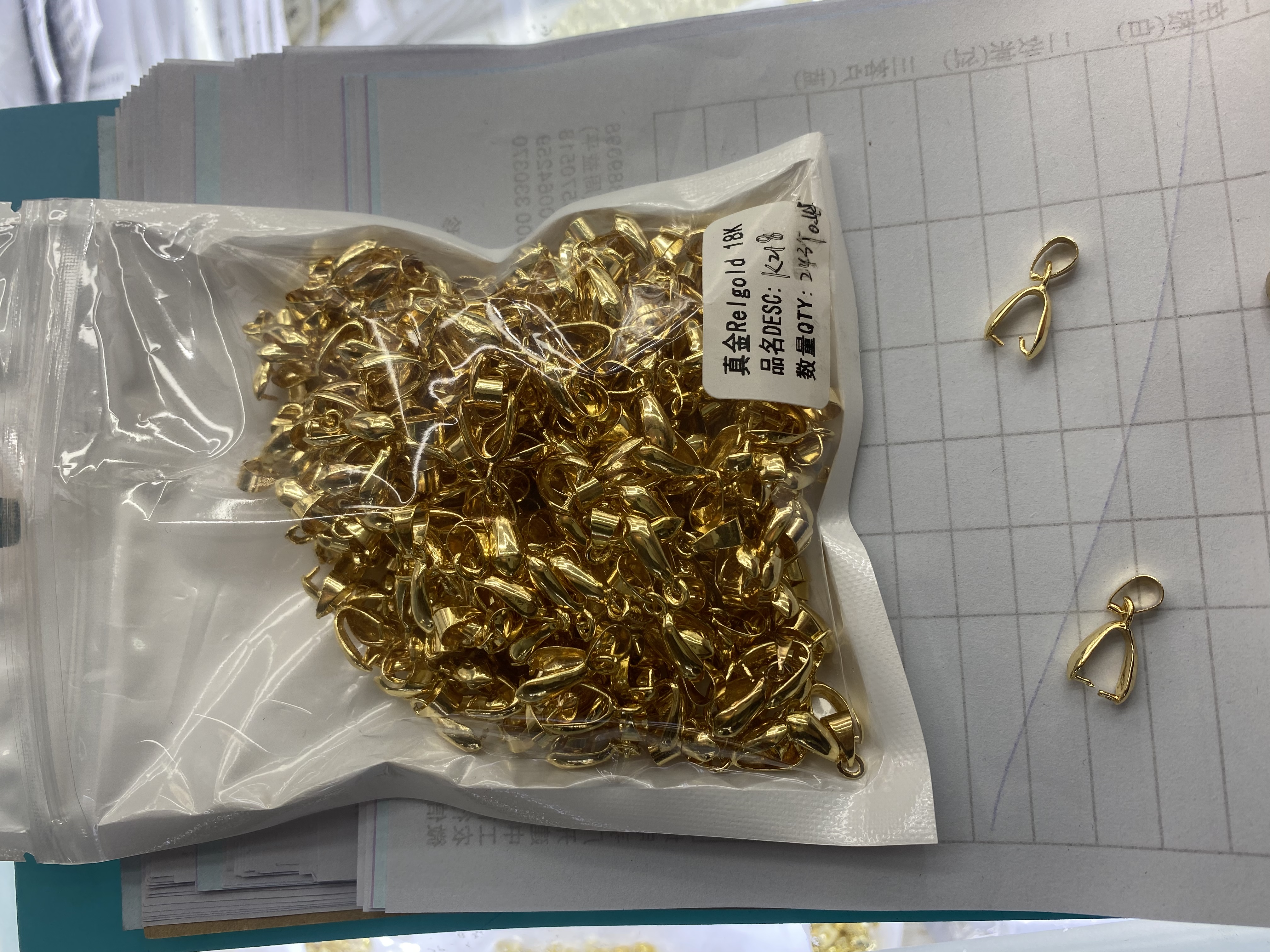 饰品配件/仿金/瓜子扣产品图
