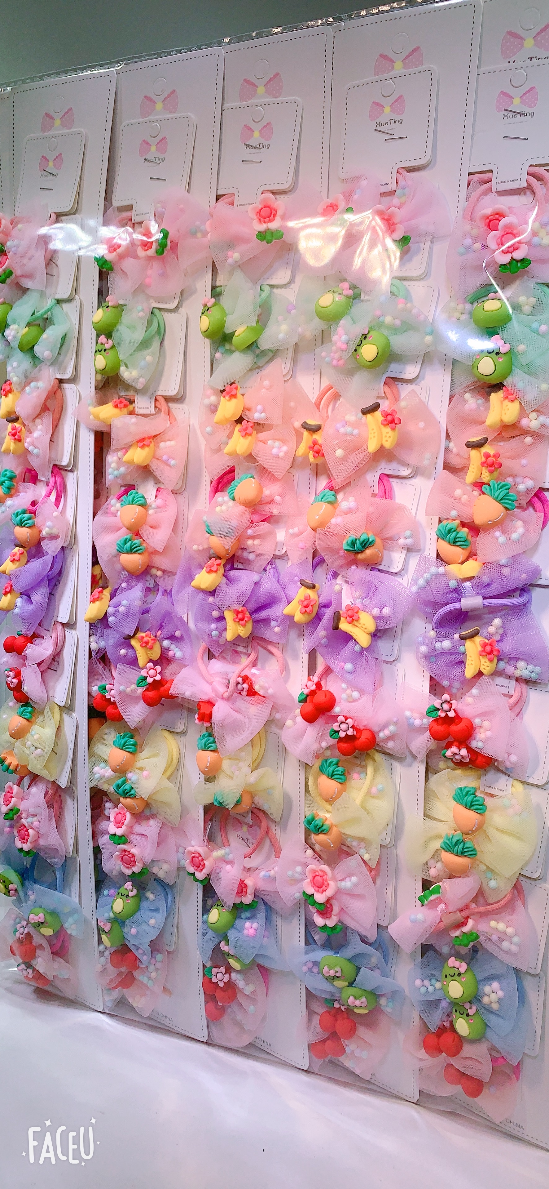 儿童饰品配件批发儿童饰品配件批发纱花皮筋、云朵空心Bp夹