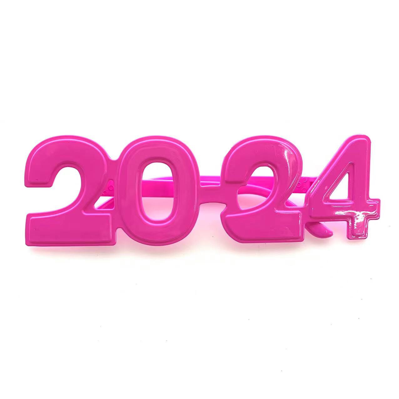 新款2024新年快乐眼镜夸年拍照装饰道具搞怪眼镜图