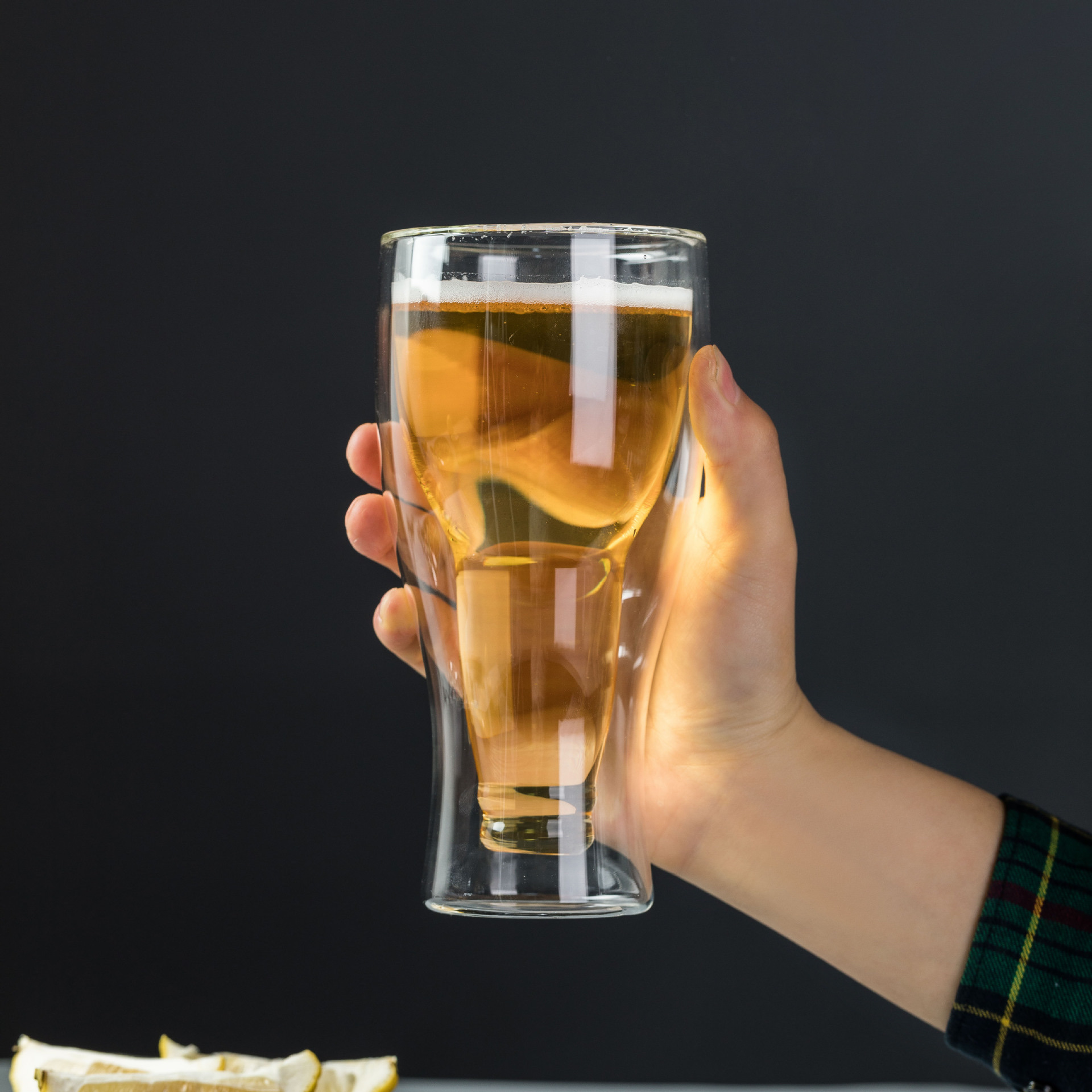 高硼硅玻璃/双层杯/啤酒杯细节图