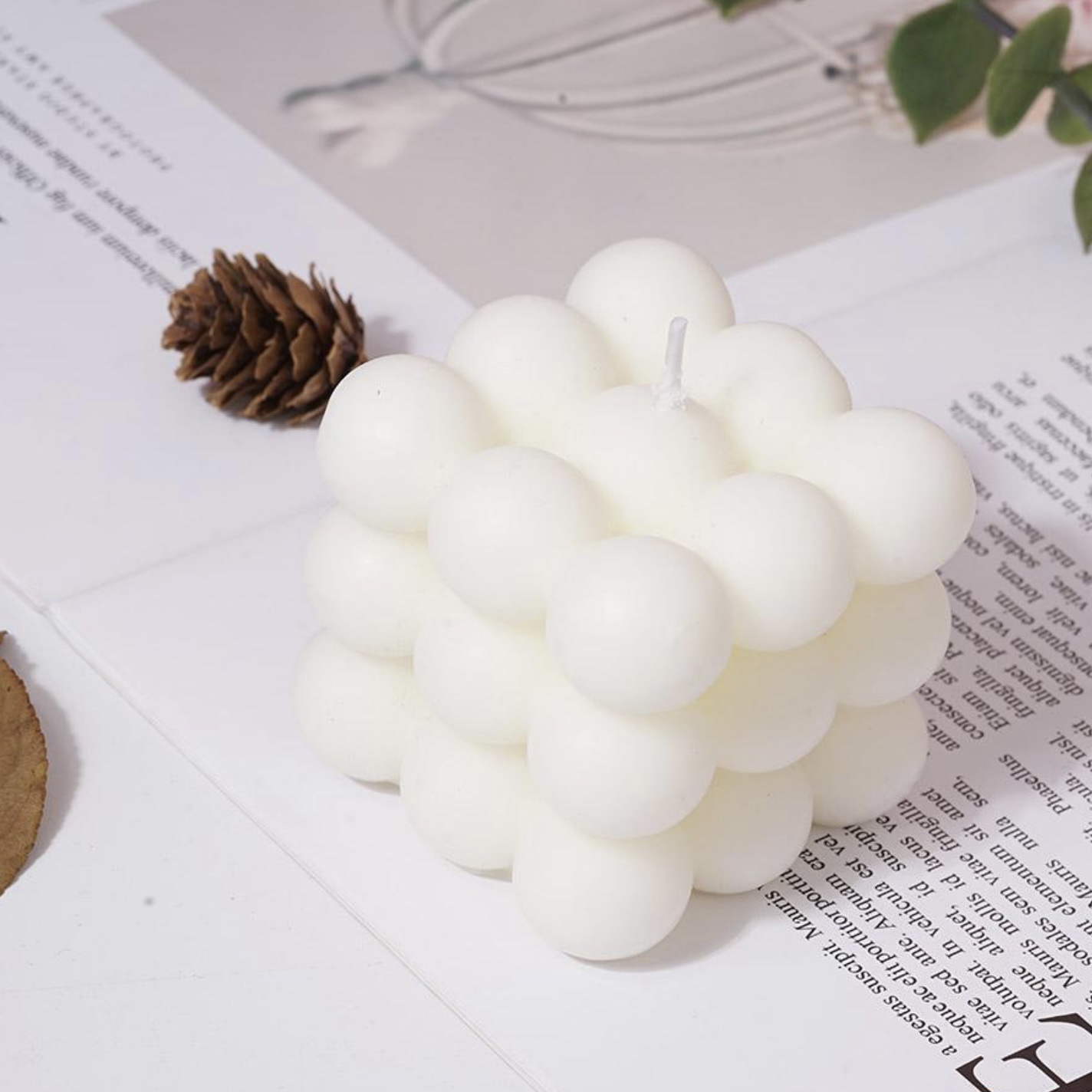 Rubik's Cube Candle Scented Paraffin Nine Hearts Item Picture