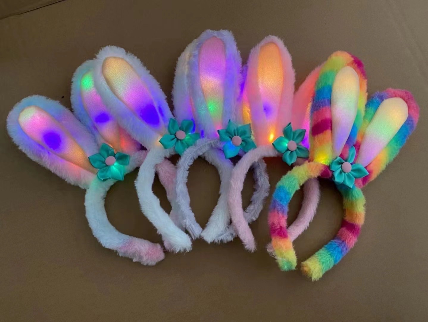 发光头扣头箍白底实物图