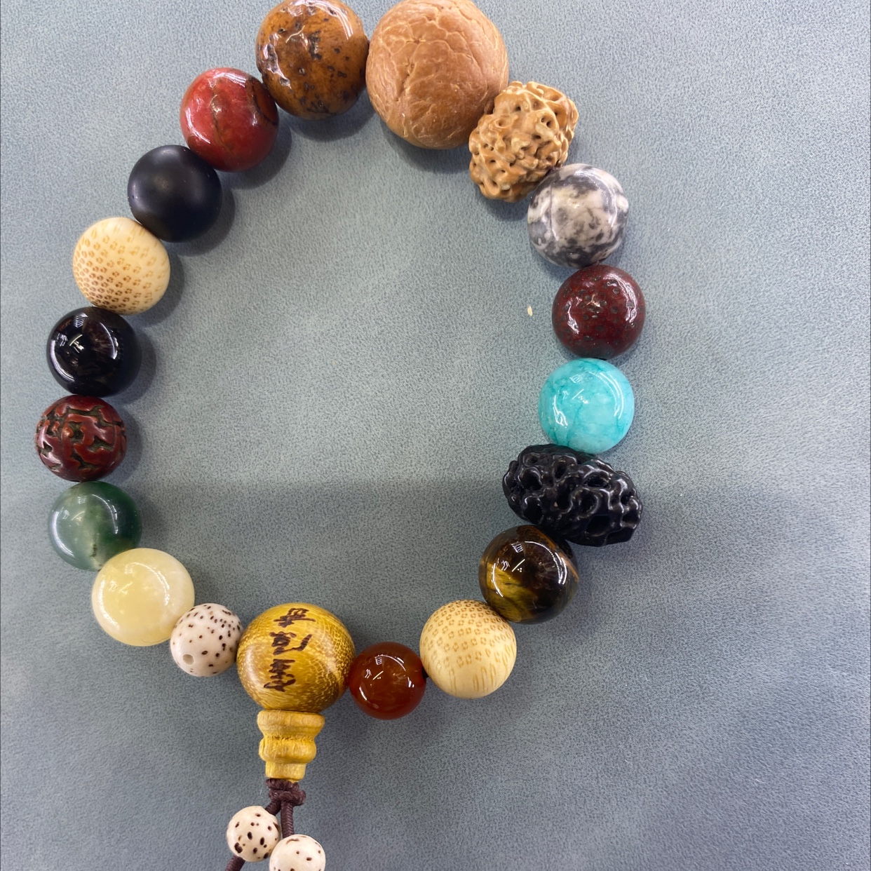 国潮正品十八籽手串18子白玉菩提多宝佛珠盘文玩情侣手链