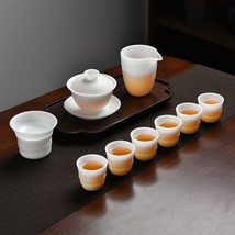 陶瓷冰种茶具套装陶李家红松工艺功夫茶具套装家用轻奢陶瓷茶壶茶杯办公室会客