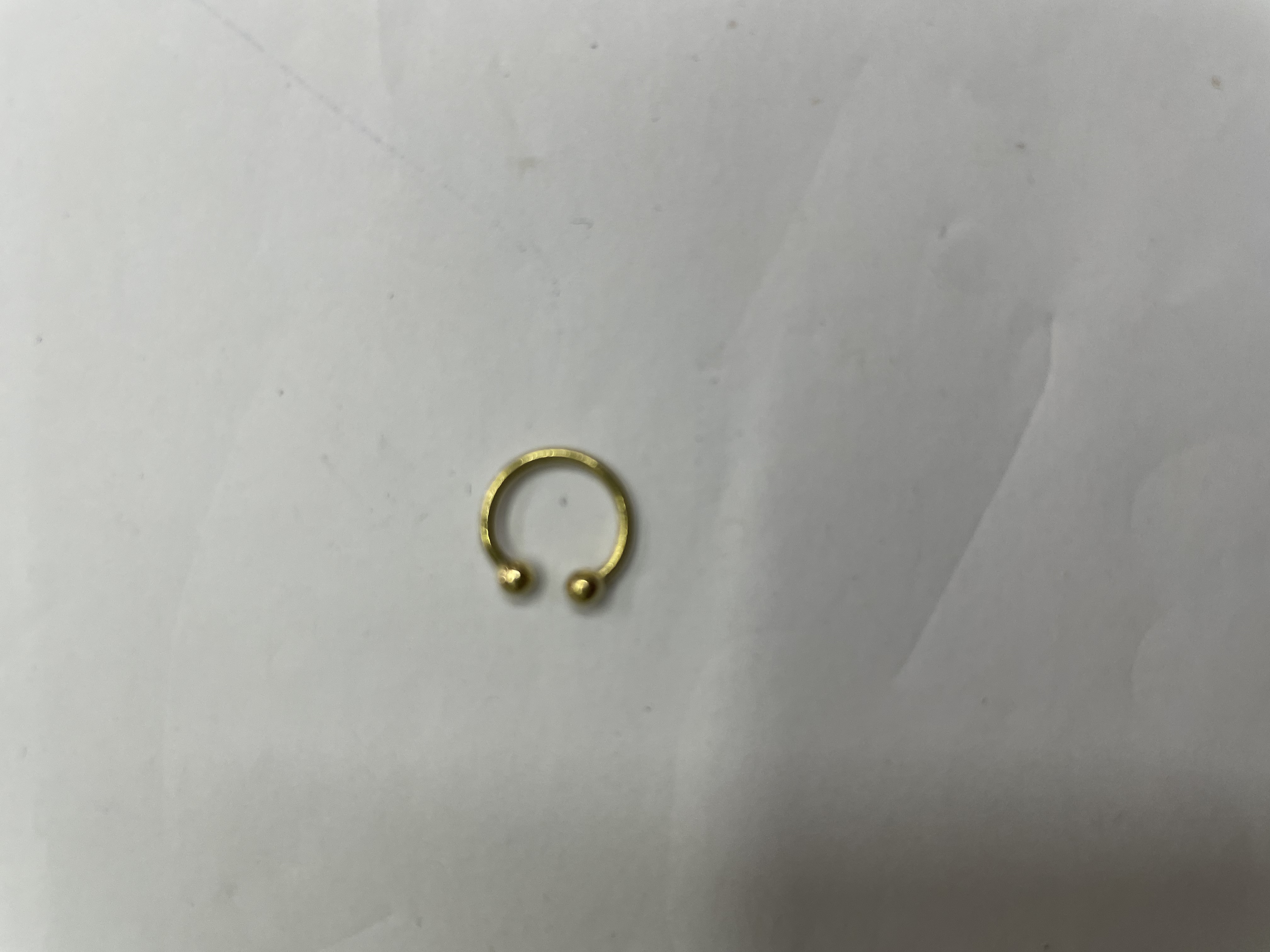 双珠半圆耳扣
