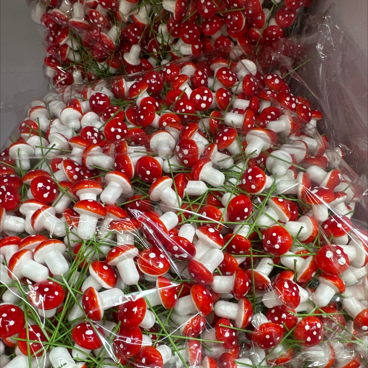 1000个装2.0cm小蘑菇盆景装饰饰品装饰