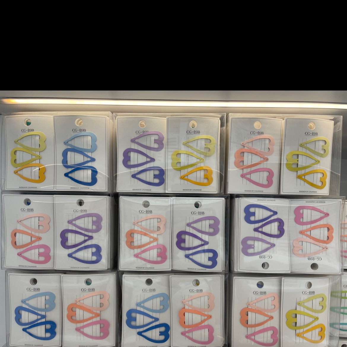 Gradient color series bb clips, multi-color bb clips, spring colors Specification image