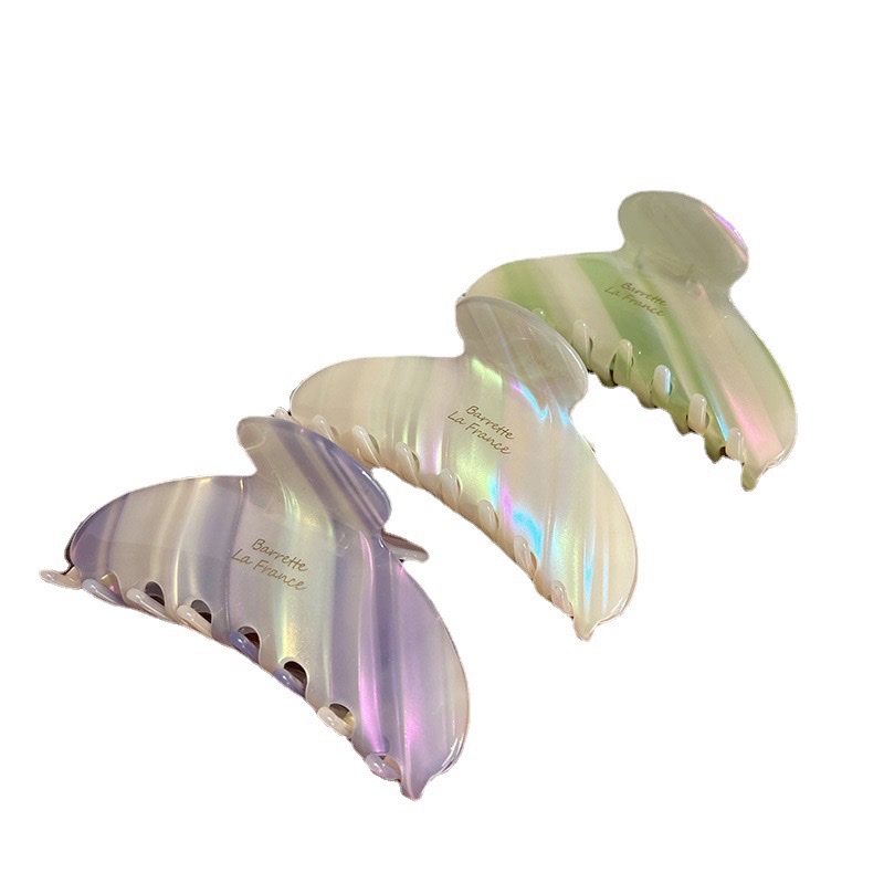 10cm醋酸条纹大号爪夹