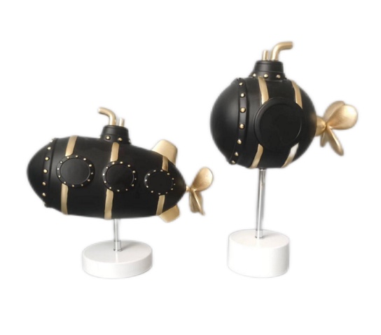 Modern resin submarine ornaments