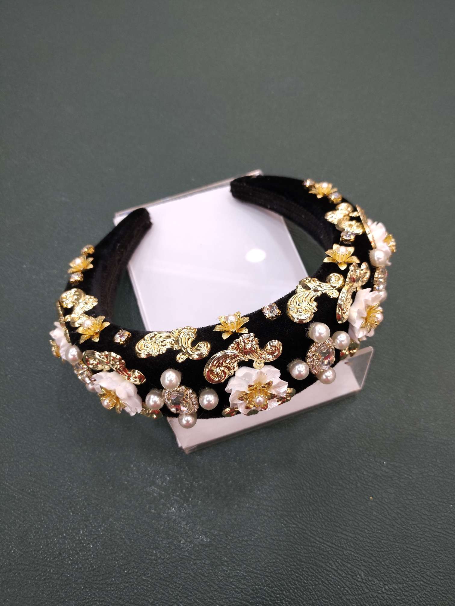 海绵发箍重工加宽加厚头饰亮晶晶水钻宽发卡工厂卖家一手货源首饰高档头箍