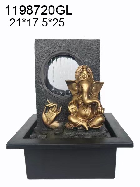 Resin water flow bonsai, magnesium oxide home decoration, atomization humidifier, reverse flow incense curtain wall, artificial rockery fountain Application Scenario