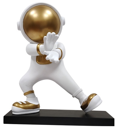 Resin astronaut figurine