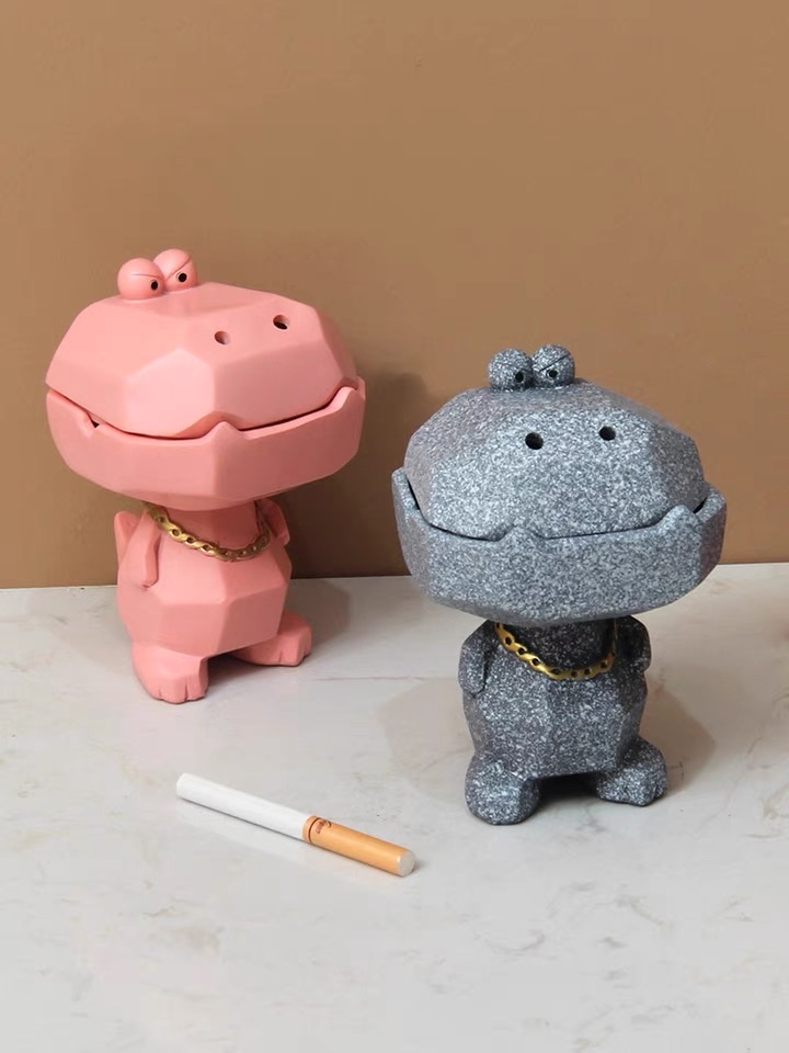 烟灰缸/树脂摆件/鳄鱼摆件产品图