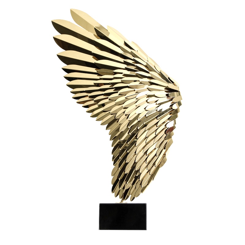 Modern and simple golden wing craft ornaments