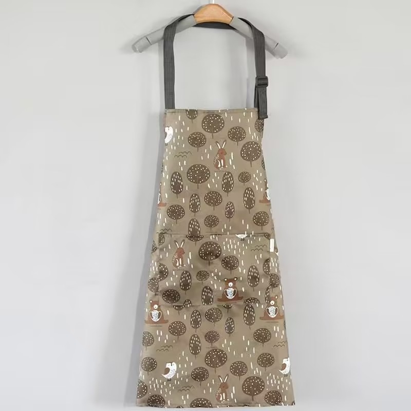 围裙/防水防污/韩版白底实物图