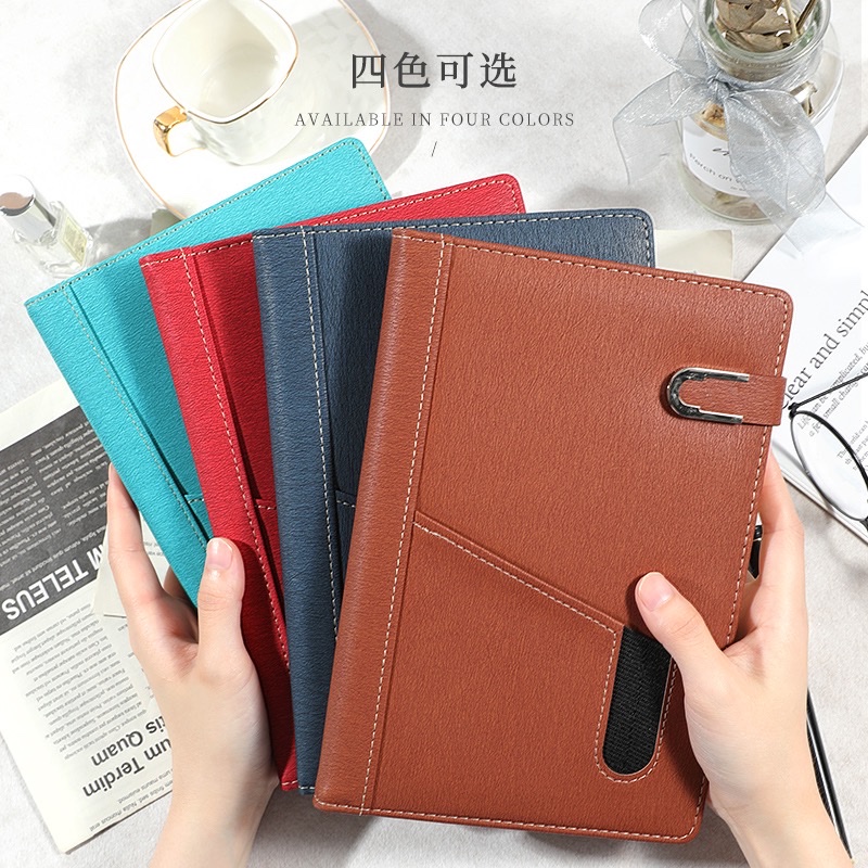 Pocket Notebook Can Be Logo College Student Diary A5 Can Put Mobile Phone full figure