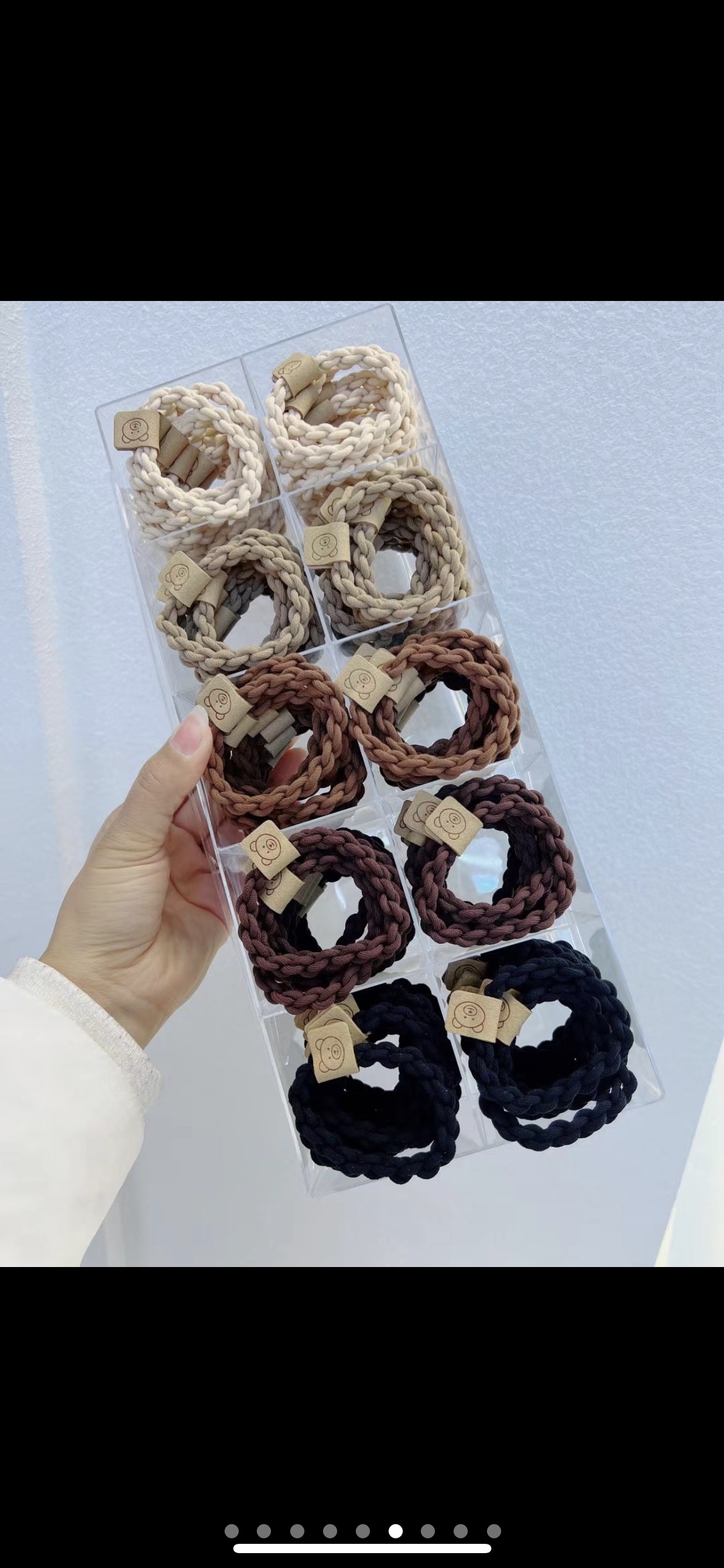 【100 Sets 】 New Korean version best-selling hair tie and hair accessory, internet-famous leather band hair band Application Scenario