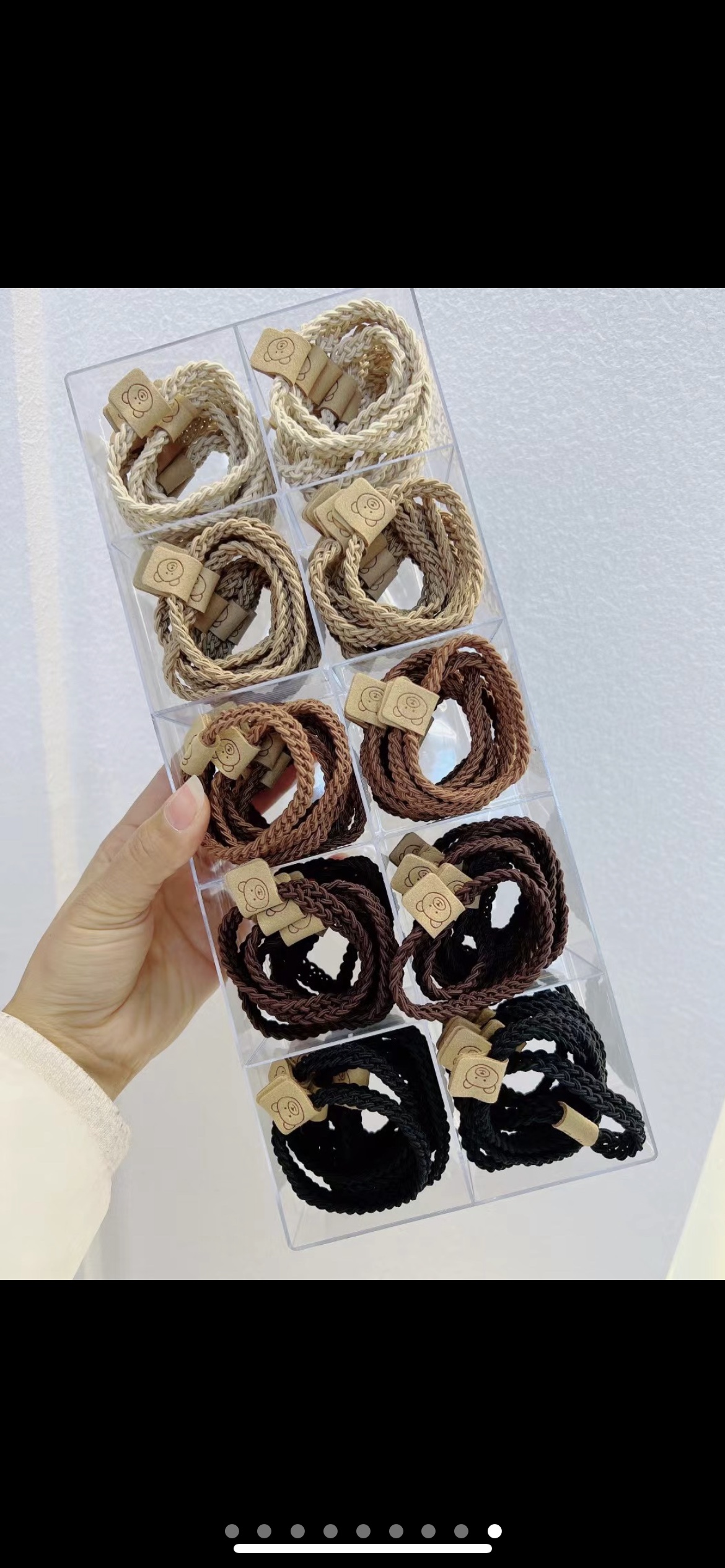 【100 Sets 】 New Korean version best-selling hair tie and hair accessory, internet-famous leather band hair band