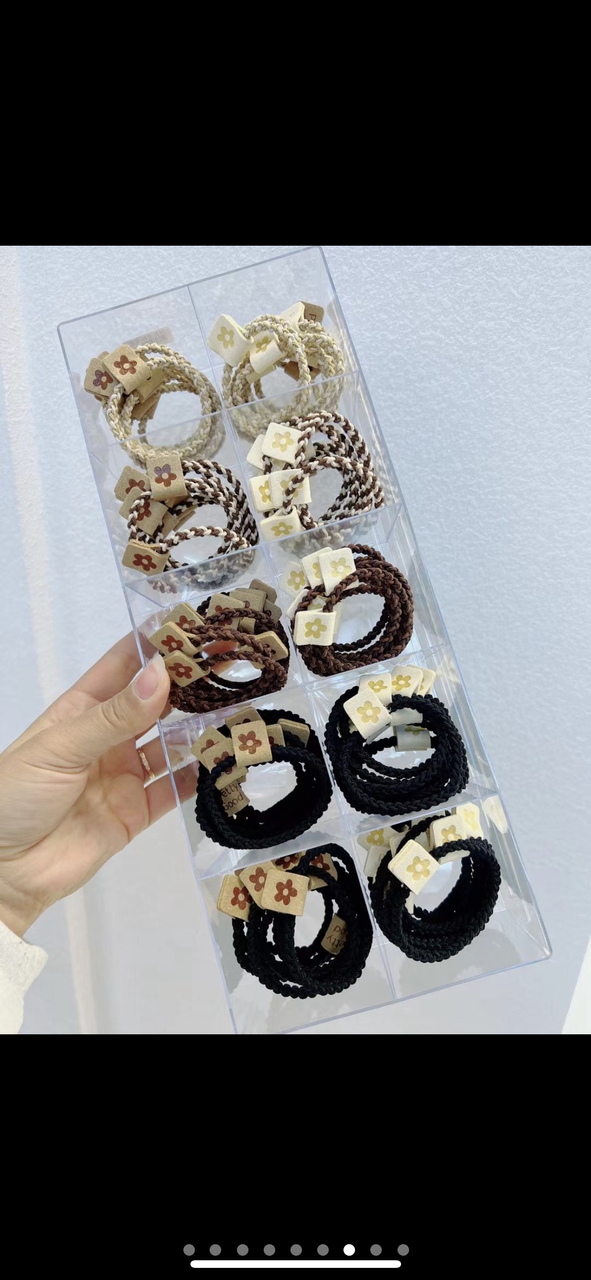 【100 Sets 】 New Korean version best-selling hair tie and hair accessory, internet-famous leather band hair band Specification image