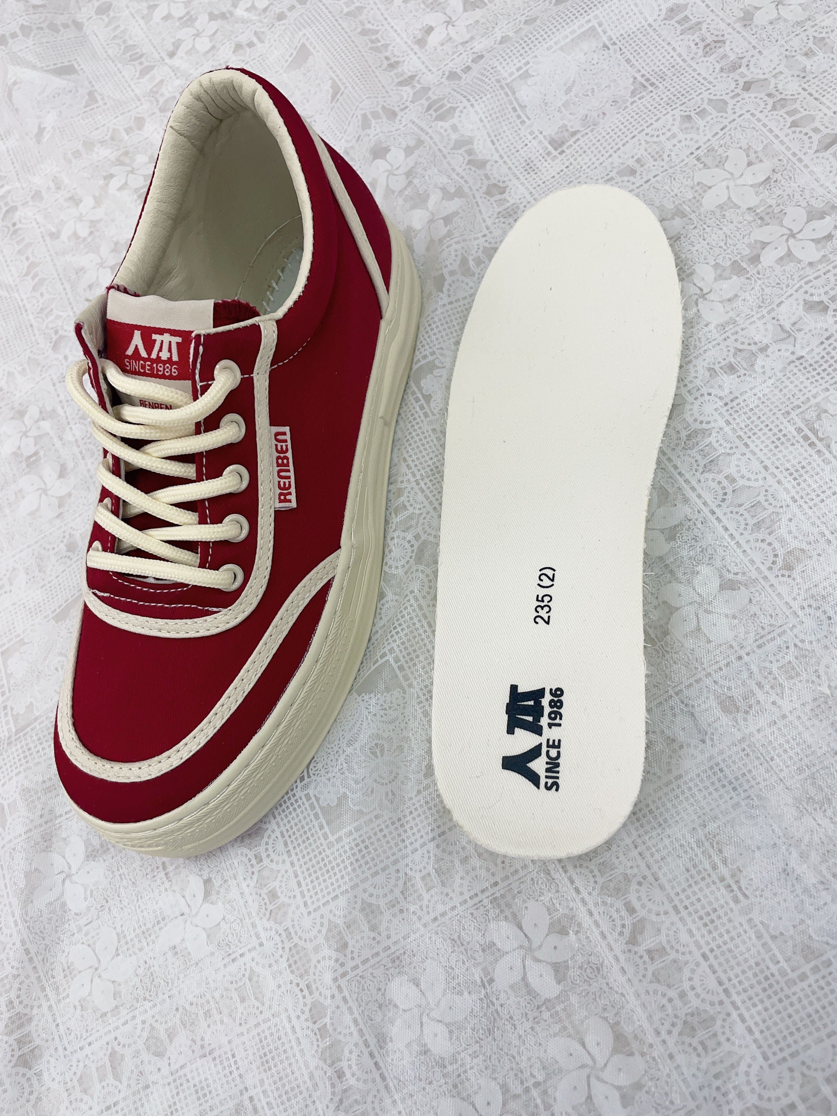 Human-shaped insole height-increasing canvas shoes Item Picture
