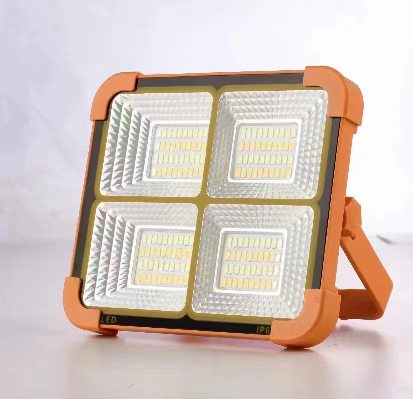 Solar-powered portable lamp