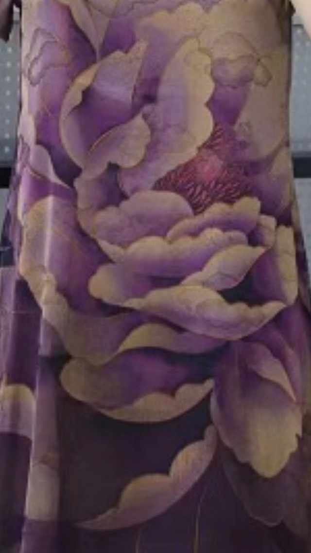 Summer women's dress, a silk-like dress for the middle-aged and elderly details Picture