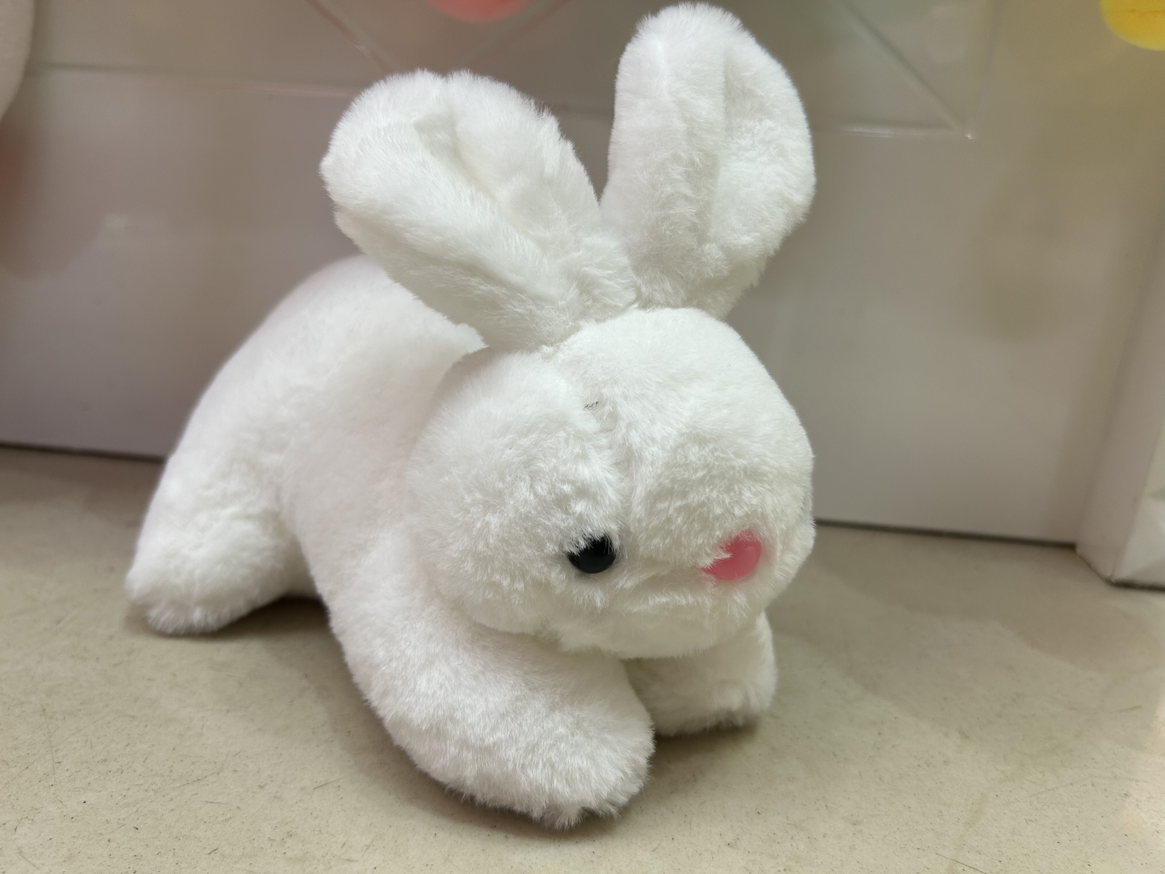 20cm 白色 趴兔 毛绒玩具 公仔玩偶图